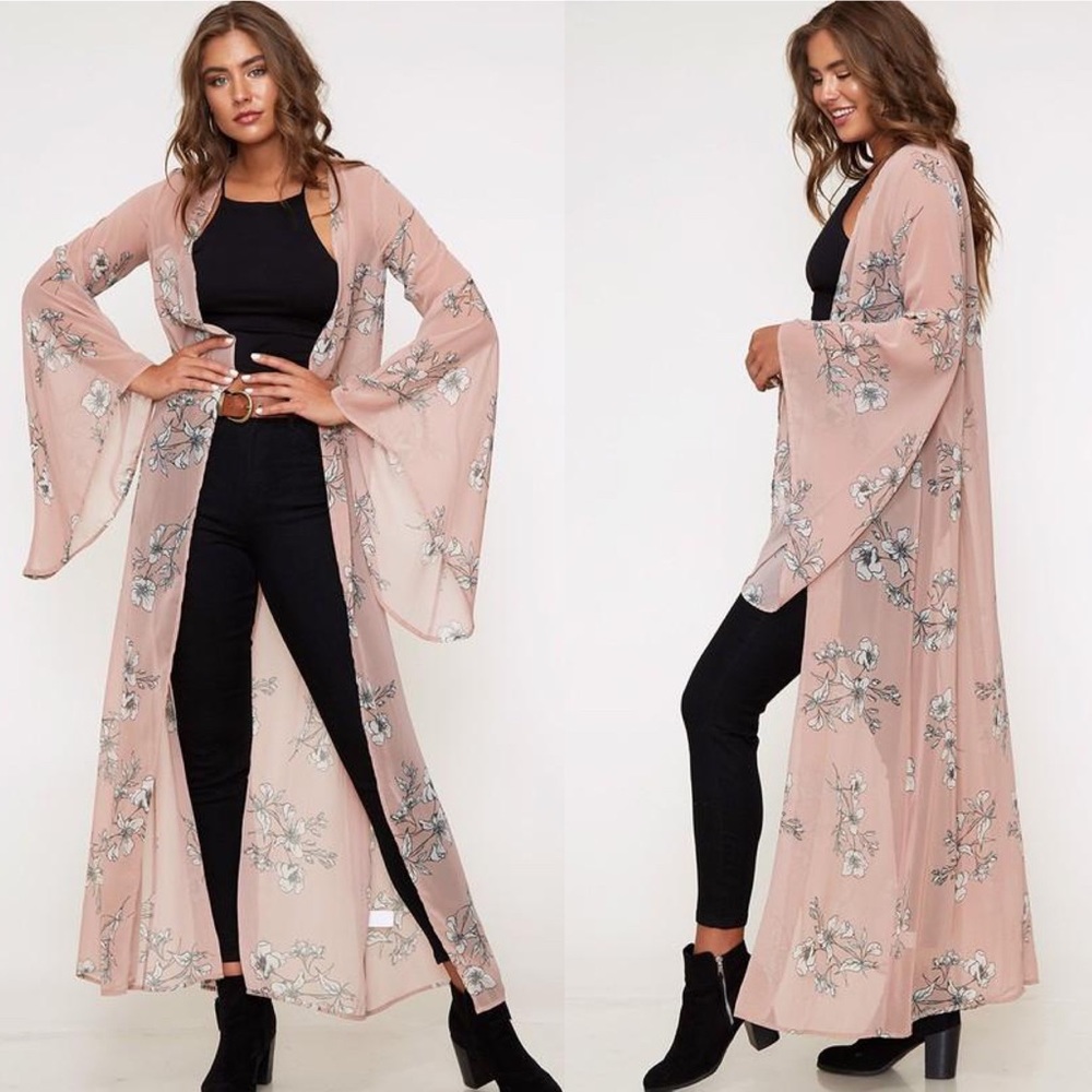 Floral Maxi Kimono